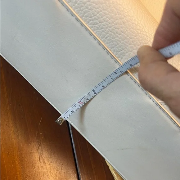 Steve Madden Cream Tote with Buckle Accents - Picture 6 of 14